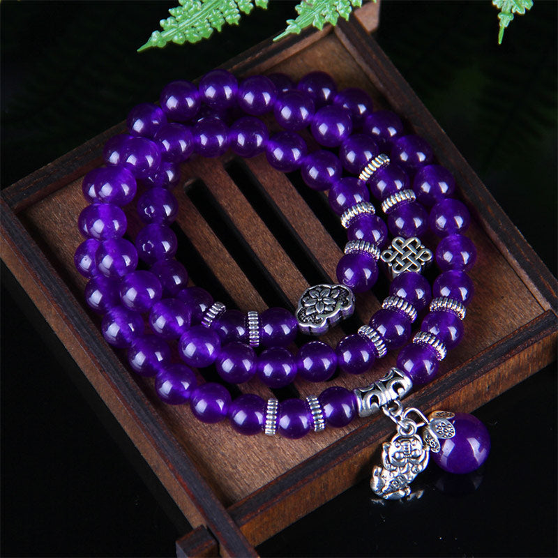Fortune Jewel The Amethyst Pixiu Wealth Bracelet