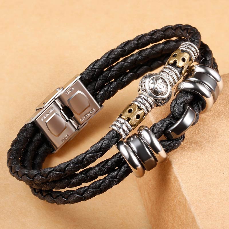 Fortune Jewel 12 Constellations of the Zodiac Hematite Protection Bracelet