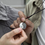 Fortune Jewel 990 Sterling Silver Yin Yang Balance Harmony Necklace Pendant Fortune Jewel