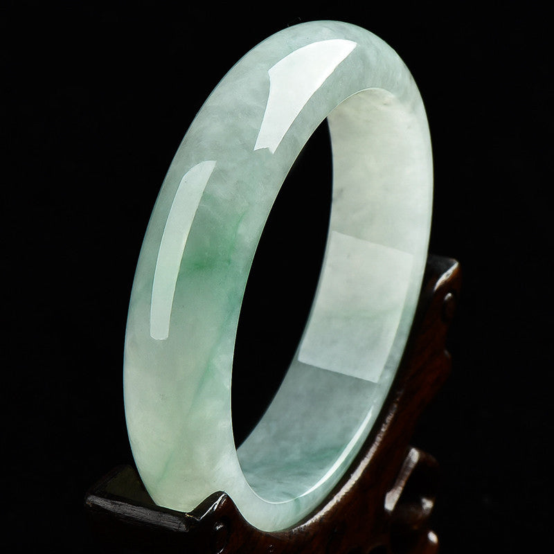 Fortune Jewel  Natural Jade Prosperity Wealth Luck Bangle Bracelet