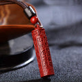 Fortune Jewel Tibetan Cinnabar Mantra Concentration String Necklace