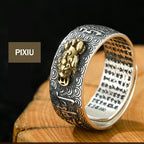 Fortune Jewel Chinese Zodiac Natal Buddha Wealth Luck Adjustable Ring Fortune Jewel