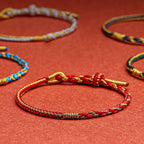 Fortune Jewel Handmade Chinese Zodiac Rabbit Rooster Rat Horse Dragon Protection Braid String Bracelet