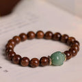 Fortune Jewel Sandalwood Lovely Cat Paw Protection Bracelet
