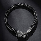 Fortune Jewel Dragon Titanium Steel Protection Luck Bracelet Fortune Jewel