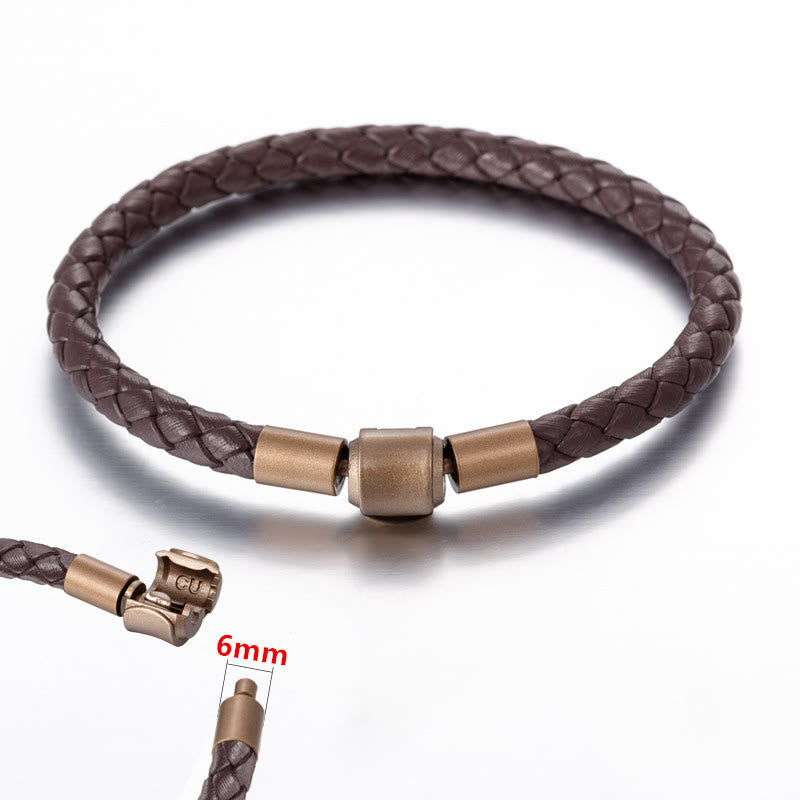 Fortune Jewel Vintage Leather Rope Luck Braid String Bracelet