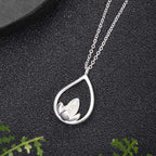 Fortune Jewel 925 Sterling Silver Lotus Flower Floral Enlightenment Necklace Pendant Fortune Jewel