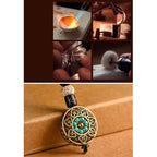 Fortune Jewel Tibetan Om Mani Padme Hum Bodhi Seed Peace Key Chain