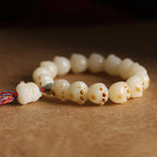 Fortune Jewel Cute Lucky Cat Bodhi Seed Cat Paw Harmony Bracelet