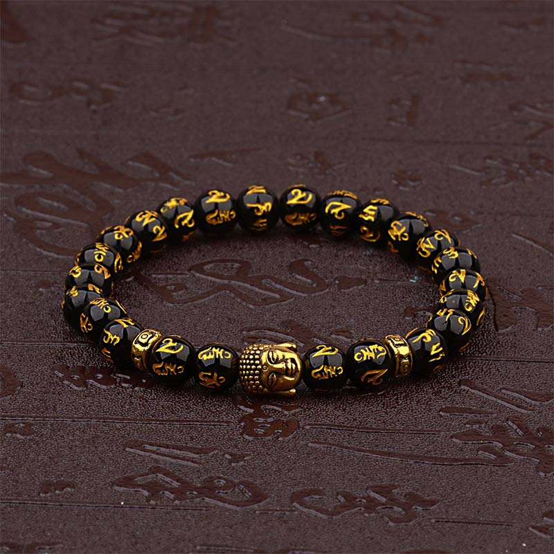 Fortune Jewel Tibetan Buddha Mantra Amulet Bracelet Fortune Jewel