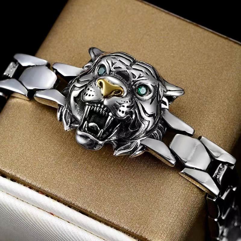 Fortune Jewel Tiger Head Design Healing Bracelet