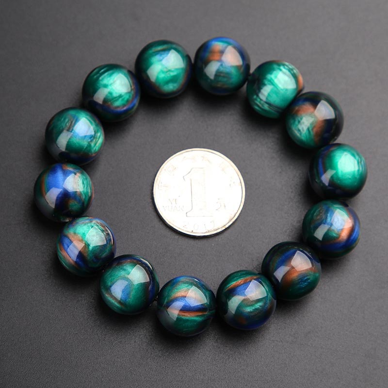 Fortune Jewel Colorful Sea Willow Mala Positive Bracelet Ring