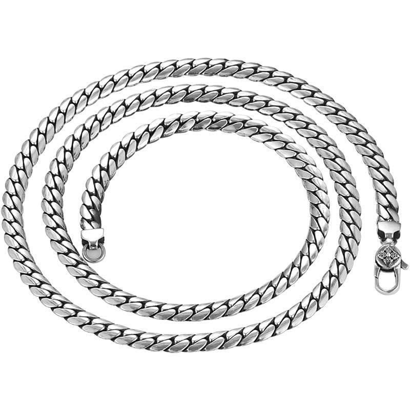 Fortune Jewel Double Dorje Vajra Strength Punk Copper Chain Bracelet Necklace