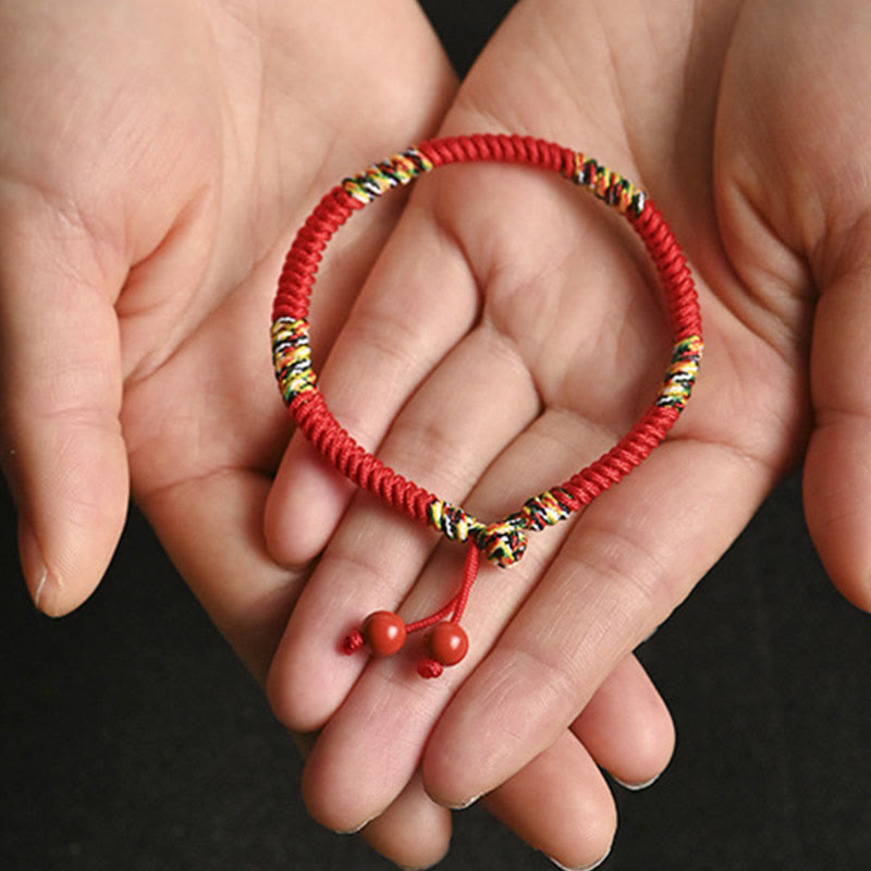 Fortune Jewel Five Colors King Kong Knot String Protection Luck Bracelet
