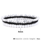 Fortune Jewel 3Pcs Natural Crystal Stone Inner Peace Spiritual Bracelet