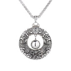 Fortune Jewel Double Dragon Playing Bead Copper Protection Necklace Pendant