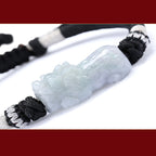 Fortune Jewel Handmade Natural Jade PiXiu Luck Prosperity Braided String Bracelet