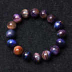 Fortune Jewel Natural Purple Tiger Eye Protection Strength Bracelet