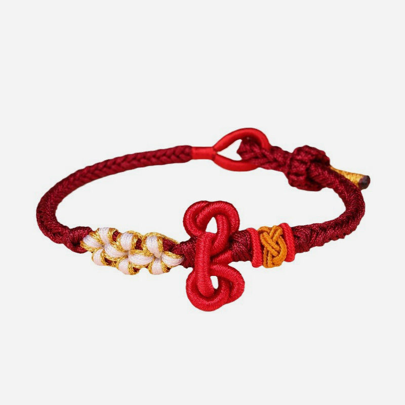 Fortune Jewel Handmade Wenchang Knot Luck Strength Braided Rope Bracelet