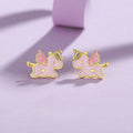 S925 Sterling Silver Rainbow Unicorn Women’s Earrings – Holiday Gift for Christmas & New Year