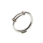 925 Sterling Silver Wrapped Line Ring for Women