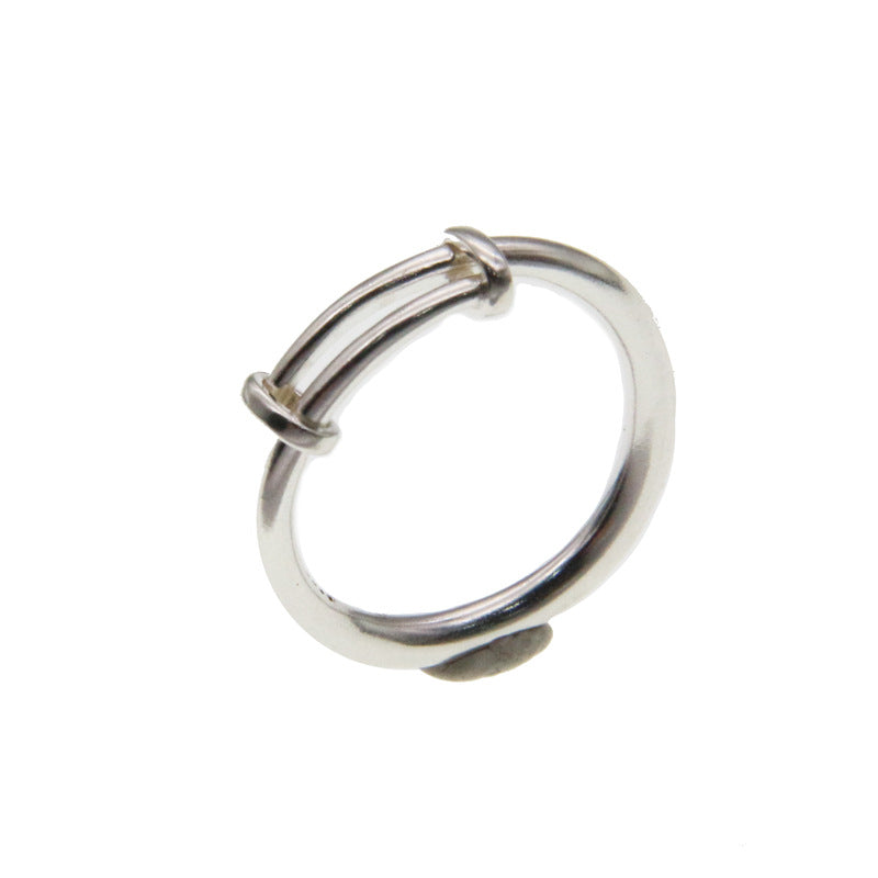 925 Sterling Silver Wrapped Line Ring for Women