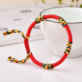 Fortune Jewel Tibetan Handmade Colorful King Kong Knot Lucky Protection Braid String Bracelet