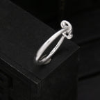 925 Sterling Silver Wrapped Line Ring for Women