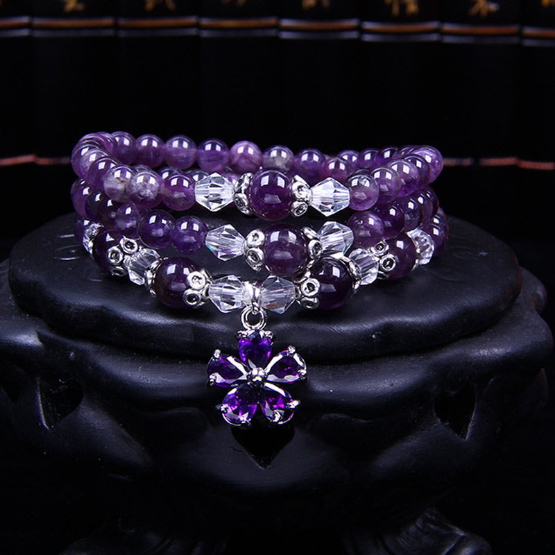 Fortune Jewel Tibetan Amethyst Blessing Bracelet