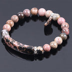 Fortune Jewel Natural Quartz Love Heart Healing Beads Bracelet