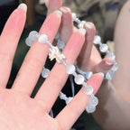Fortune Jewel Natural Black Obsidian Cat's Eye Pink Crystal PiXiu Strength Bracelet
