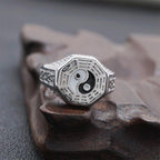 Yin Yang Symbol Copper Luck Ring Fortune Jewel