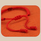 Fortune Jewel 2Pcs Tibetan Luck Chinese Knot Protection String Bracelet