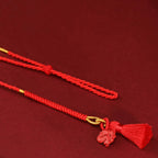 Fortune Jewel Natural Cinnabar Dragon Blessing Red String Belly Chain