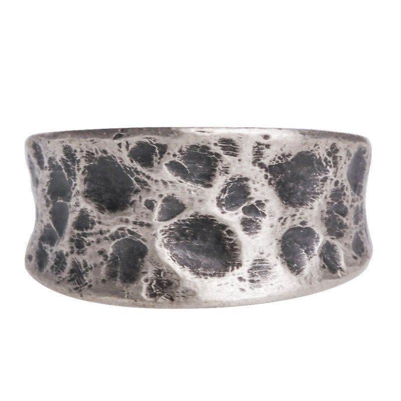 Fortune Jewel 925 Sterling Silver Bump Texture Design Protection Ring