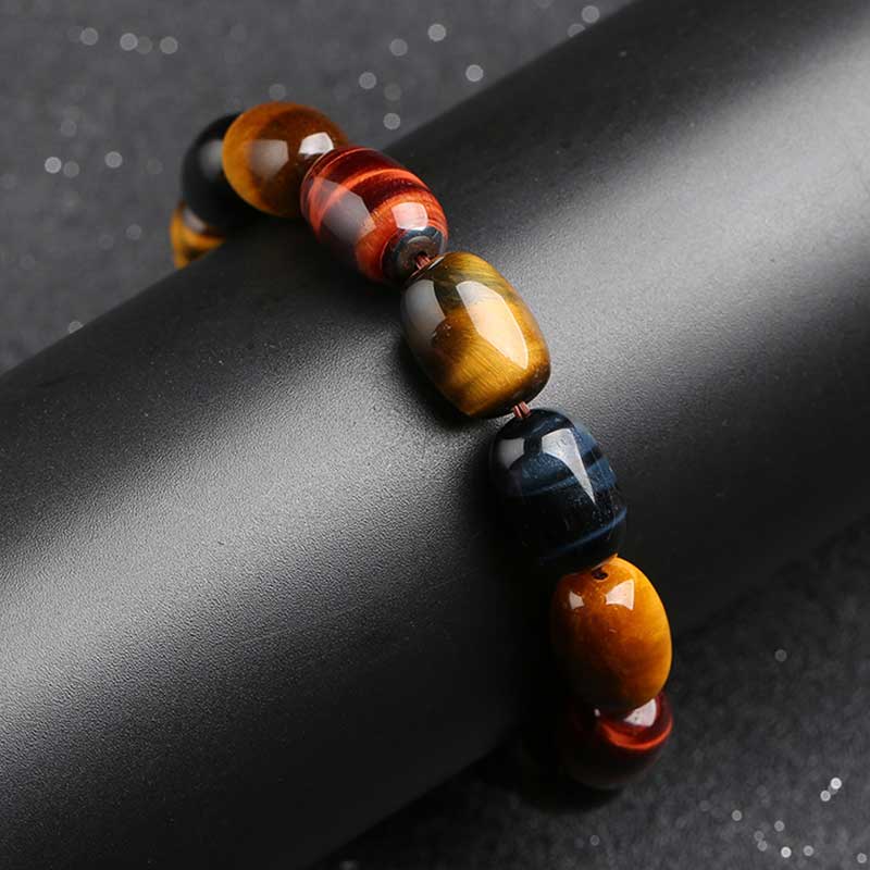 Fortune Jewel Natural Tiger Eye Healing Protection Bracelet