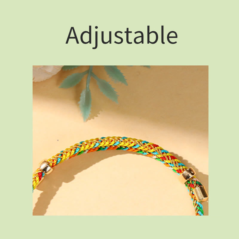 Fortune Jewel Colorful Rope Zongzi Pattern Luck Handmade Child Adult Bracelet
