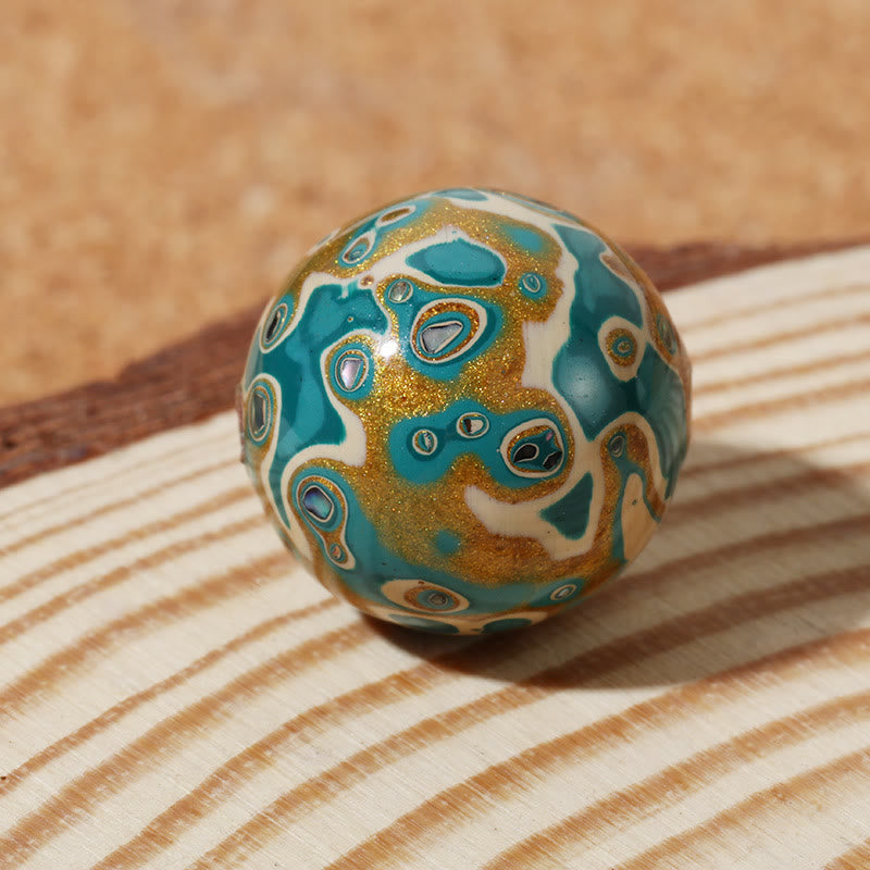 Fortune Jewel Natural Multicolored Lacquer Beads Calm Bracelet