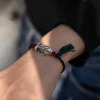 Fortune Jewel 925 Sterling Silver Luck Koi Fish Braided Bracelet