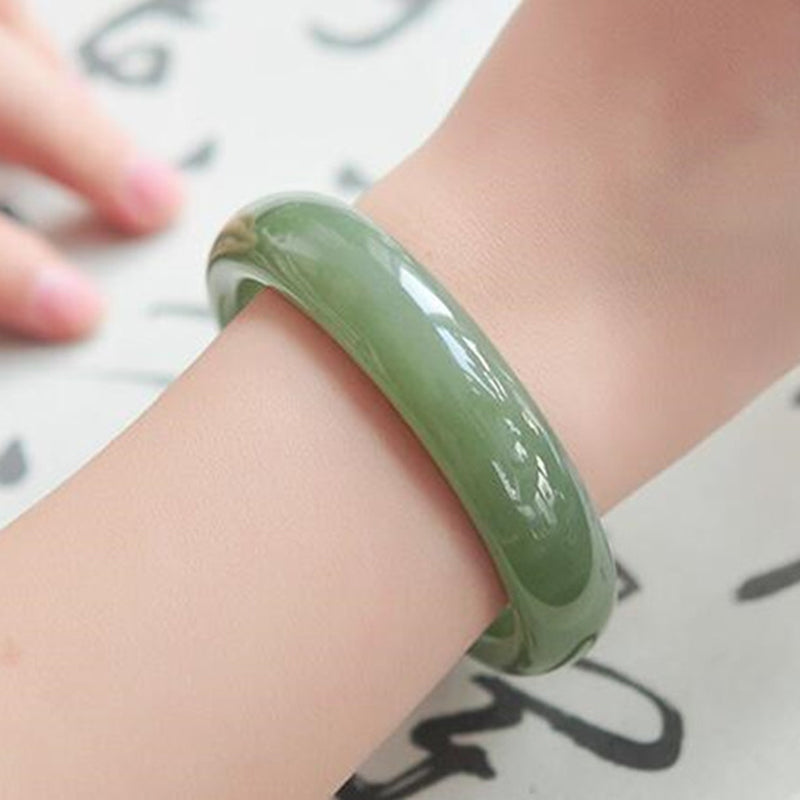Fortune Jewel Jade Abundance Blessing Bangle Bracelet