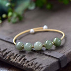 Fortune Jewel Jade Abundance Luck Blessing Bracelet Bangle
