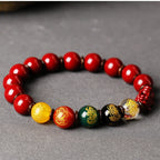 Fortune Jewel God Of Wealth Cinnabar PiXiu Blessing Bracelet