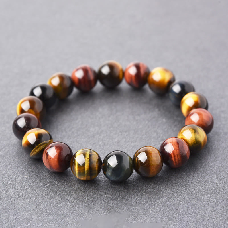 Fortune Jewel Natural Tiger Eye Positive Protection Bracelet