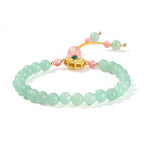 Fortune Jewel Green Aventurine Luck Bead Tassel Bracelet