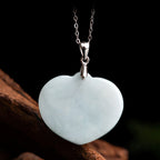 Fortune Jewel Laughing Buddha White Jade Luck Blessing Titanium Steel Chain Necklace Pendant Fortune Jewel