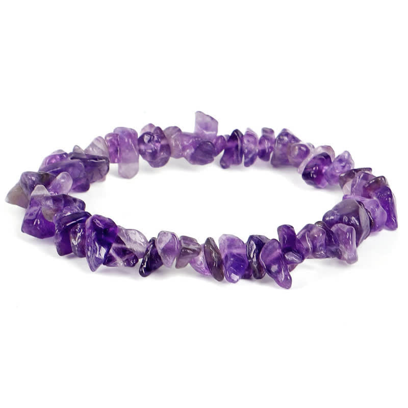 Fortune Jewel Amethyst Lazurite Various Crystal Stone Healing Positive Bracelet