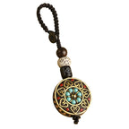 Fortune Jewel Tibetan Om Mani Padme Hum Bodhi Seed Peace Key Chain