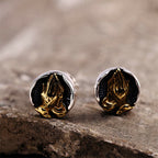 Buddha Stones 925 Sterling Silver Namaste Equality Stud Earrings