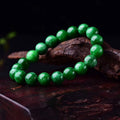 Fortune Jewel Cyan Jade Bead Calm Harmony Bracelet