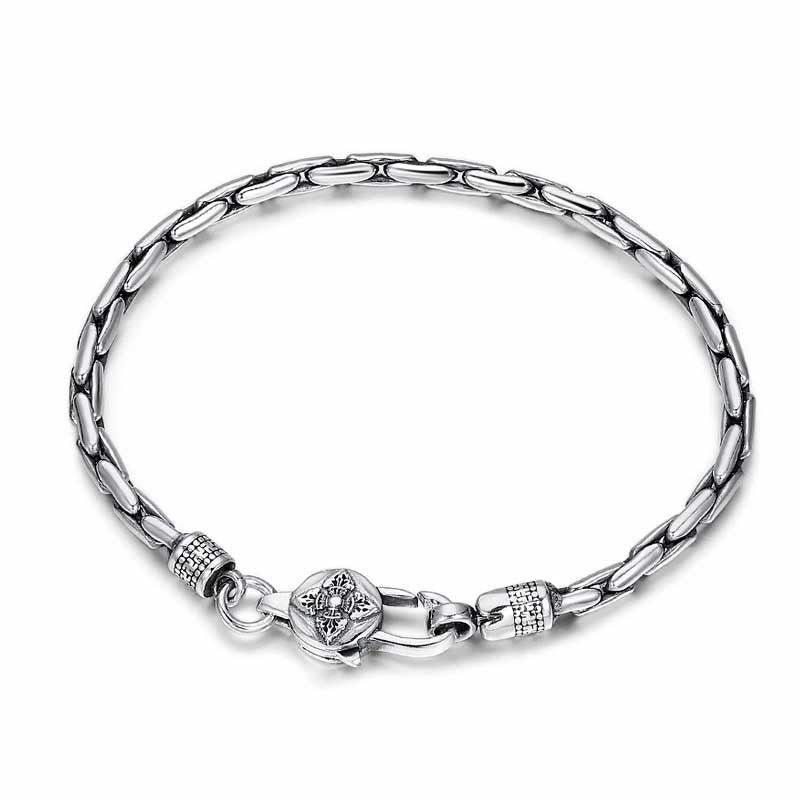 Fortune Jewel Tibetan Double Dorje Om Mani Padme Hum Buddha Swastika Vajra Strength Bracelet